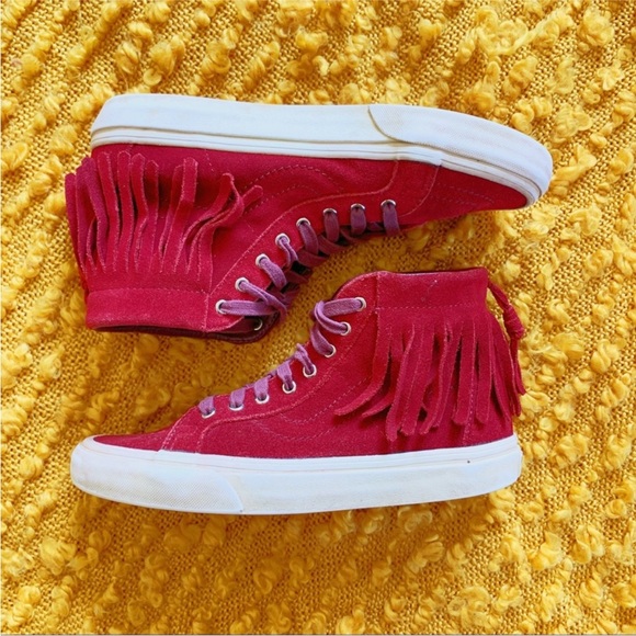 Vans SK8-Hi Maroon Moccasin Sneakers 7.5 - Picture 2 of 7